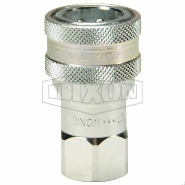 Dixon Pioneer Agricultural Ball Coupling, 3/4-16 Nominal, Female O-Ring Boss End Style, Steel, Domestic 4AGOF4